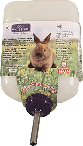 Lixit Corporation SLX0670 All Weather Rabbit Water Bottle, 64-Ounce