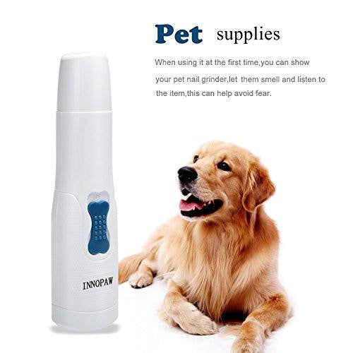 Dog Nail Grinder, Electric Pet Nail Grinders Trimmers Gentle Paws Premium Clipper Nail Grooming Tools Best for Cats, Dogs and Other Medium & Small Pets